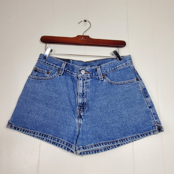Levis 550 Vintage y2k 90s relaxed fit shorts with zipper and blank tab size 11 - Picture 6 of 12